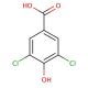3,5-Dichloro-4-hydroxybenzoic acid (CAS 3336-41-2) - chemical structure image
