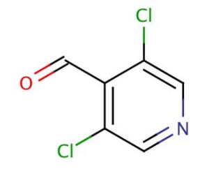 3,5-Dichloro-4-pyridinecarboxaldehyde (CAS 136590-83-5) - chemical structure image