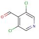 3,5-Dichloro-4-pyridinecarboxaldehyde (CAS 136590-83-5) - chemical structure image