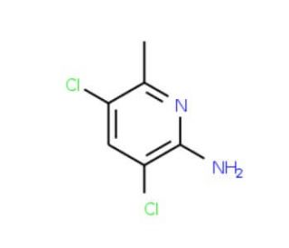 3,5-Dichloro-6-methyl-pyridin-2-ylamine (CAS 22137-52-6) - chemical structure image