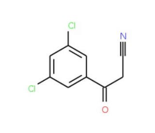 3,5-Dichlorobenzoylacetonitrile (CAS 69316-09-2) - chemical structure image