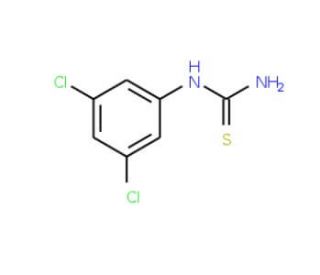 3,5-Dichlorophenylthiourea (CAS 107707-33-5) - chemical structure image