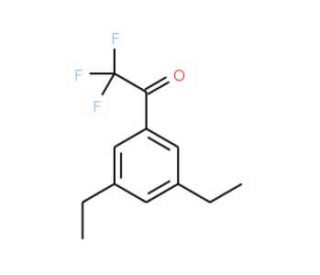 3,5-Diethyl-2,2,2-trifluoroacetophenone - chemical structure image