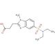 3-(5-Diethylsulfamoyl-1-methyl-1H-benzoimidazol-2-yl)-propionic acid - chemical structure image