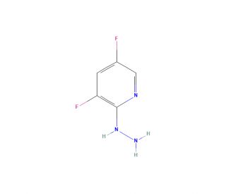 3,5-Difluoro-2-hydrazinopyridine (CAS 851179-06-1) - chemical structure image