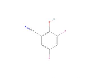 3,5-Difluoro-2-hydroxybenzonitrile (CAS 862088-17-3) - chemical structure image