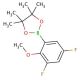 3,5-Difluoro-2-methoxyphenylboronic acid, pinacol ester (CAS 1073354-50-3) - chemical structure image
