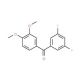 3,5-Difluoro-3′,4′-dimethoxybenzophenone (CAS 844885-19-4) - chemical structure image