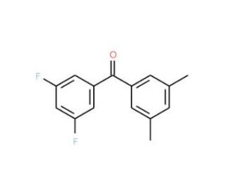 3,5-Difluoro-3&prime;,5&prime;-dimethylbenzophenone (CAS 844885-22-9) - chemical structure image