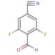 3,5-Difluoro-4-formylbenzonitrile (CAS 467442-15-5) - chemical structure image