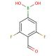 3,5-Difluoro-4-formylphenylboronic acid 的分子结构, CAS编号: 870718-11-9 3,5-Difluoro-4-formylphenylboronic acid (CAS 870718-11-9) - chemical structure image