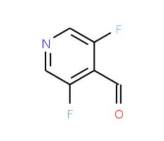 3,5-Difluoro-4-formylpyridine (CAS 870234-98-3) - chemical structure image