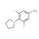 3,5-difluoro-4-(pyrrolidin-1-yl)aniline - chemical structure image