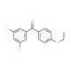 3,5-Difluoro-4′-(ethylthio)benzophenone (CAS 844885-23-0) - chemical structure image