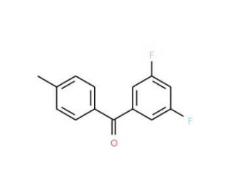 3,5-Difluoro-4&prime;-methylbenzophenone (CAS 844885-07-0) - chemical structure image