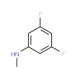 3,5-Difluoro-N-methylaniline (CAS 470458-51-6) - chemical structure image