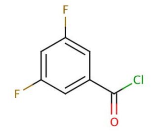 3,5-Difluorobenzoyl chloride (CAS 129714-97-2) - chemical structure image
