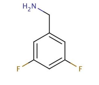 3,5-Difluorobenzylamine (CAS 90390-27-5) - chemical structure image