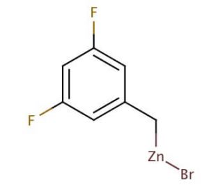 3,5-Difluorobenzylzinc bromide solution (CAS 308796-30-7) - chemical structure image