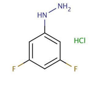 3,5-Difluorophenylhydrazine hydrochloride (CAS 134993-88-7) - chemical structure image