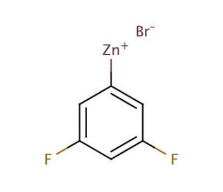 3,5-Difluorophenylzinc bromide solution (CAS 307531-85-7) - chemical structure image
