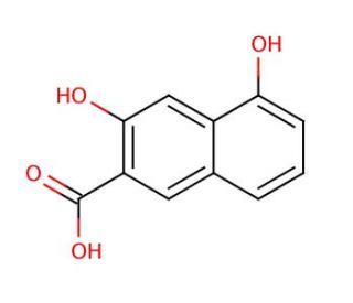 3,5-Dihydroxy-2-naphthoic acid (CAS 89-35-0) - chemical structure image