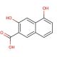 3,5-Dihydroxy-2-naphthoic acid 的分子结构, CAS编号: 89-35-0 3,5-Dihydroxy-2-naphthoic acid (CAS 89-35-0) - chemical structure image