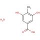 3,5-Dihydroxy-4-methylbenzoic acid hemihydrate (CAS 199926-34-6) - chemical structure image