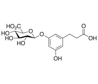 3,5-Dihydroxyphenylpropanoic Acid 3-O-&beta;-D-Glucuronide - chemical structure image