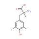 3,5-Diiodo-α-methyl-DL-tyrosine (CAS 7434-77-7) - chemical structure image