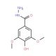3,5-Dimethoxy-4-hydroxybenzhydrazide (CAS 1443-76-1) - chemical structure image