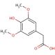 3,5-Dimethoxy-4-hydroxyphenylacetic acid (CAS 4385-56-2) - chemical structure image
