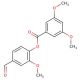 3,5-Dimethoxy-benzoic acid 4-formyl-2-methoxy-phenyl ester - chemical structure image