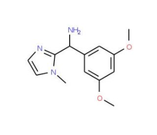 (3,5-dimethoxyphenyl)(1-methyl-1H-imidazol-2-yl)methylamine - chemical structure image
