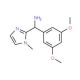 (3,5-dimethoxyphenyl)(1-methyl-1H-imidazol-2-yl)methylamine - chemical structure image