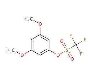 3,5-Dimethoxyphenyl trifluoromethanesulfonate (CAS 60319-09-7) - chemical structure image