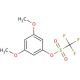 3,5-Dimethoxyphenyl trifluoromethanesulfonate (CAS 60319-09-7) - chemical structure image
