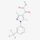 {3,5-dimethyl-1-[3-(trifluoromethyl)phenyl]-1H-pyrazol-4-yl}(oxo)acetic acid (CAS 875156-74-4) - chemical structure image