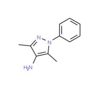 3,5-dimethyl-1-phenyl-1H-pyrazol-4-amine (CAS 21683-30-7) - chemical structure image