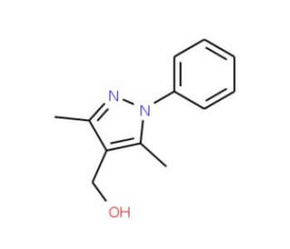 (3,5-dimethyl-1-phenyl-1H-pyrazol-4-yl)methanol (CAS 58789-53-0) - chemical structure image