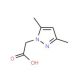(3,5-dimethyl-1H-pyrazol-1-yl)acetic acid (CAS 16034-49-4) - chemical structure image
