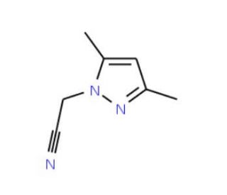 (3,5-Dimethyl-1H-pyrazol-1-yl)acetonitrile (CAS 1134684-85-7) - chemical structure image