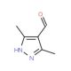 3,5-Dimethyl-1H-pyrazole-4-carbaldehyde (CAS 201008-71-1) - chemical structure image