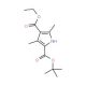 3,5-Dimethyl-1H-pyrrole-2,4-dicarboxylic acid 2-tert-butyl ester 4-ethyl ester (CAS 86770-31-2) - chemical structure image