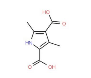 3,5-dimethyl-1H-pyrrole-2,4-dicarboxylic acid (CAS 5434-29-7) - chemical structure image
