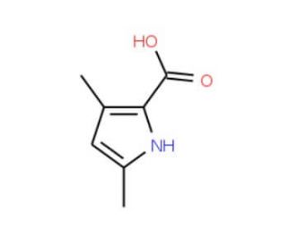 3,5-Dimethyl-1H-pyrrole-2-carboxylic acid (CAS 4513-93-3) - chemical structure image