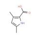 3,5-Dimethyl-1H-pyrrole-2-carboxylic acid (CAS 4513-93-3) - chemical structure image