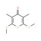 3,5-Dimethyl-2,6-bis(methylthio)-4H-thiopyran-4-one (CAS 24215-64-3) - chemical structure image