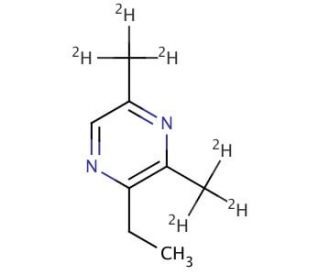 3,5-Dimethyl-2-ethylpyrazine-d6 (CAS 1189720-18-0) - chemical structure image