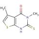 3,5-dimethyl-2-sulfanyl-3H,4H-thieno[2,3-d]pyrimidin-4-one (CAS 51486-14-7) - chemical structure image